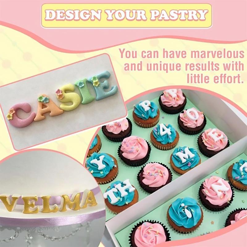 Alphabet Fondant Ausstecher mit Plunger