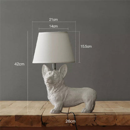 Retro Dog Desk Lamp Bedroom Bedside Lamp Creative Study Decorative Lamps