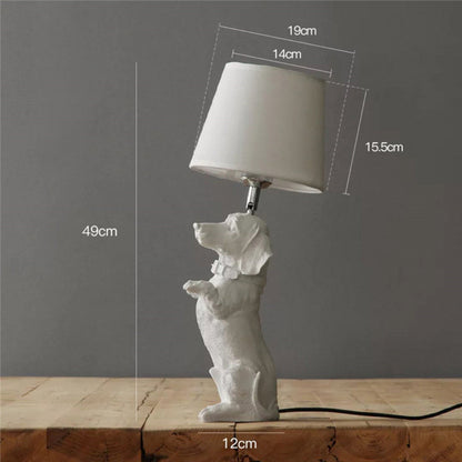 Retro Dog Desk Lamp Bedroom Bedside Lamp Creative Study Decorative Lamps