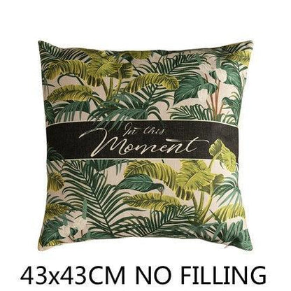 Madagascar, Jungle Animal Cushion Cover in Lush Green