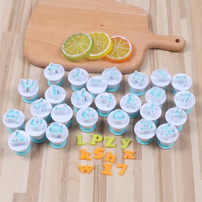 Alphabet Fondant Ausstecher mit Plunger