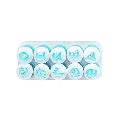 Alphabet Fondant Ausstecher mit Plunger