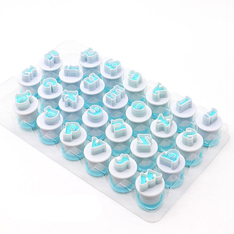 Alphabet Fondant Ausstecher mit Plunger